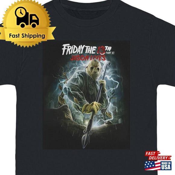 Tops | Friday The 13th Movie T Shirt Retro Horror 8s Retro Classic ...